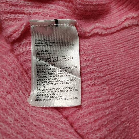 Divided Bubblegum Pink Knit Sweater Dress Women's Size Small - Picture 6 of 10